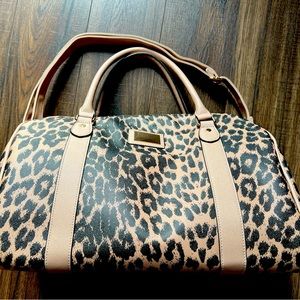 New Look leopard print weekender bag